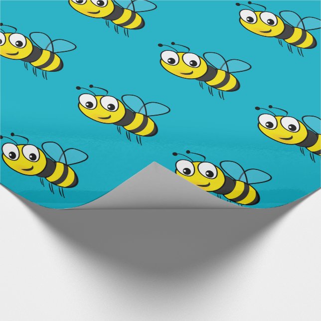 Papel De Regalo Manosee la abeja, zumbido (Esquina)