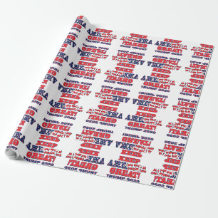 Papel De Regalo Mantener a Estados Unidos grande de nuevo Trump 20