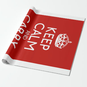 Papel De Regalo Mantenga la calma y continúe