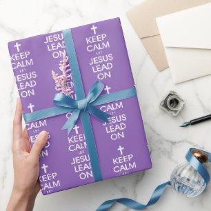 Papel De Regalo Mantengan la calma Dejen que Jesús siga adelante -