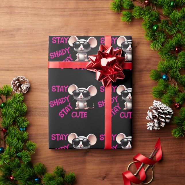 Papel De Regalo Mantente a la sombra, mantente al ratón (Regalo de vacaciones)