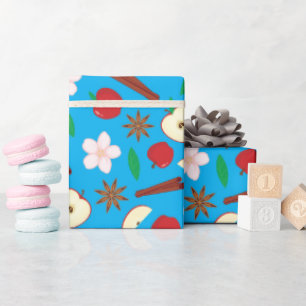 Papel De Regalo Manzanas, Canela, Estrella Anise, se vuelven vibra