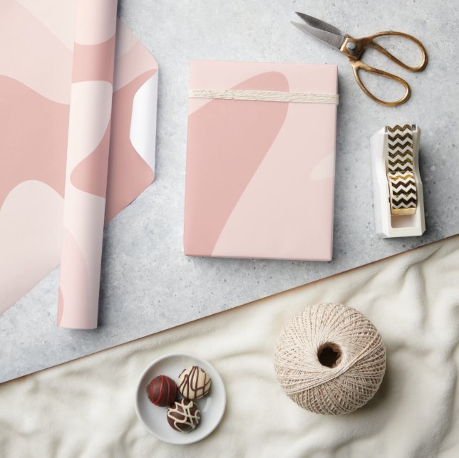 Papel De Regalo Manzanas de barrido rosado (Artesanía)