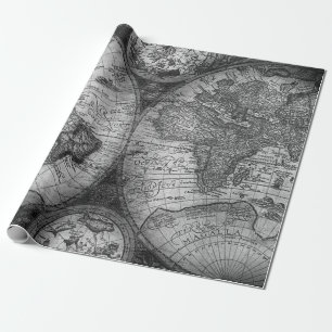 Papel De Regalo mapa antiguo mundo antiguo