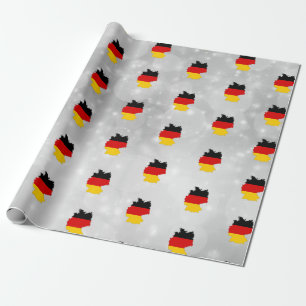 Papel De Regalo Mapa de bandera alemana