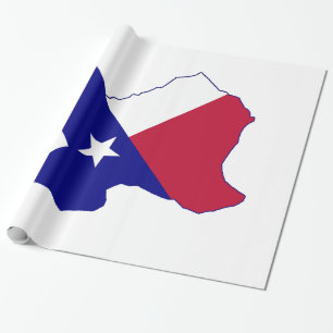 Papel De Regalo Mapa de bandera de Texas