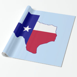 Papel De Regalo Mapa de bandera de Texas