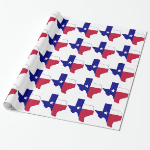 Papel De Regalo Mapa de bandera de Texas