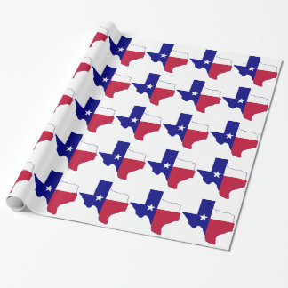 Papel De Regalo Mapa de bandera de Texas