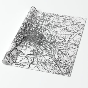 Papel De Regalo Mapa de Berlín y zonas circundantes (1911)