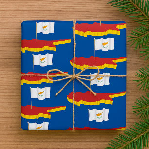 Papel De Regalo Mapa de Chipre