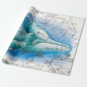 Papel De Regalo Mapa de cosechas de la familia Humpback