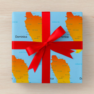 Papel De Regalo Mapa De Dominica