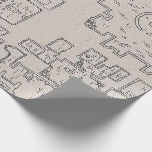 Papel De Regalo Mapa de Dungeon Crawler