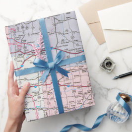 Papel De Regalo Mapa de EE. UU
