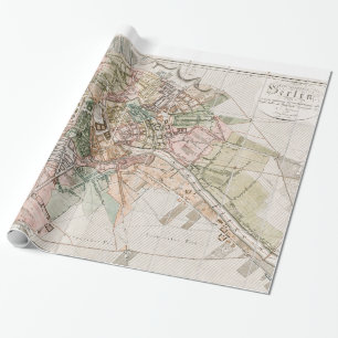 Papel De Regalo Mapa de época de Berlín (1811)