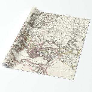 Papel De Regalo Mapa de época del Imperio Romano (1865)