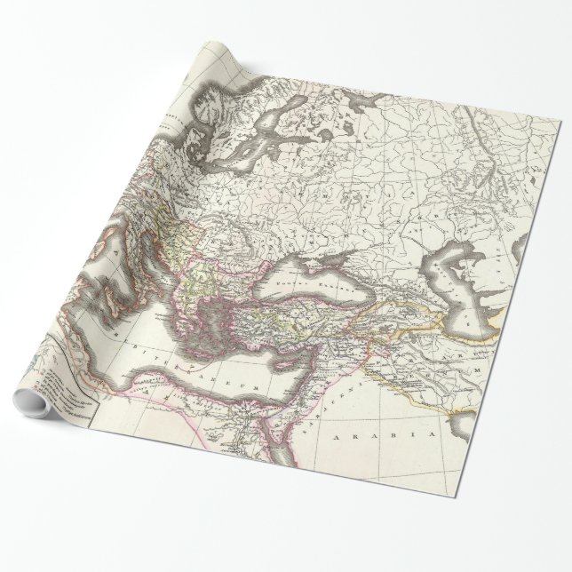Papel De Regalo Mapa de época del Imperio Romano (1865) (Desenrollado)