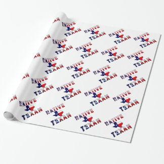Papel De Regalo Mapa de la bandera de texto nativa