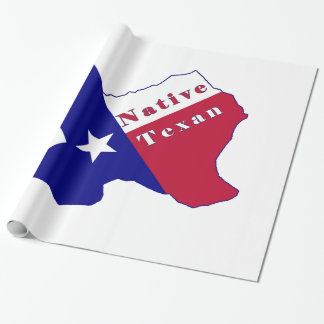 Papel De Regalo Mapa de la bandera de texto nativa