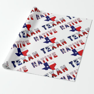 Papel De Regalo Mapa de la bandera de texto nativa