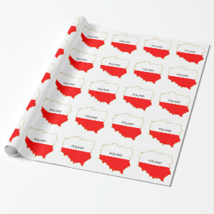 PAPEL DE REGALO MAPA DE POLONIA
