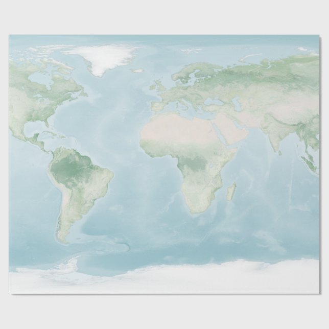 Papel De Regalo Mapa del Explorador de la superficie terrestre (Superficie plana)