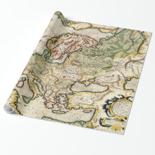 Papel De Regalo Mapa del vintage de Europa (1596)