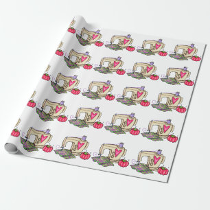 Papel De Regalo Máquina de coser