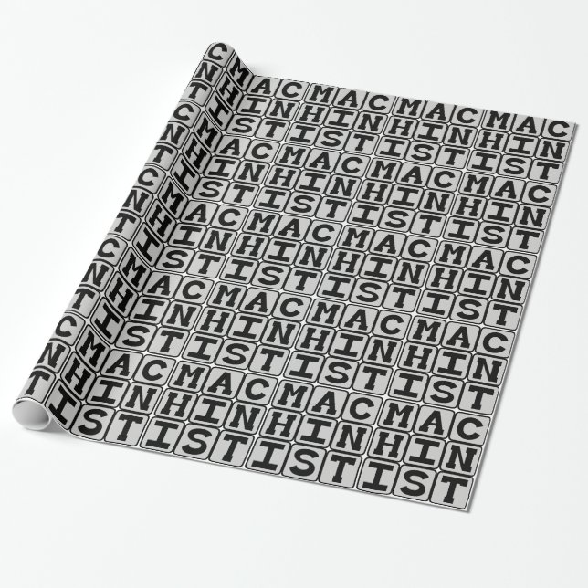 Papel De Regalo Máquina, operador de máquinas (Desenrollado)