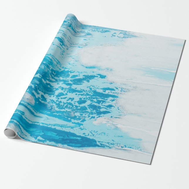 Papel De Regalo Mar azul (Desenrollado)
