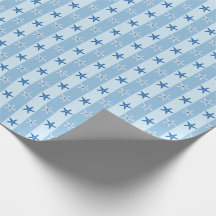 Mar Náutico Estrella de pez azul franjas de verano