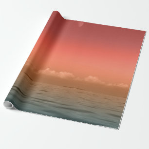 Papel De Regalo Mar, Tierra Y Cielo Maravilloso paisaje