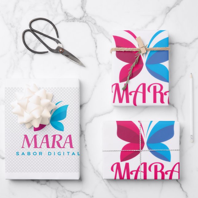 Papel de Regalo MARA – Edición Sabor Digital (Anverso)