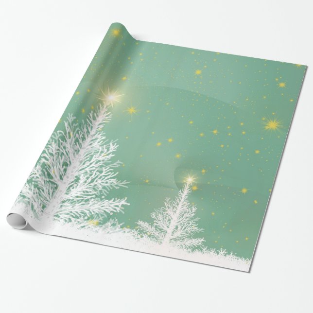 Papel De Regalo Maravilla de árbol de Navidad (Desenrollado)