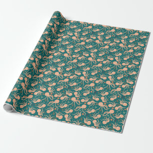 Papel De Regalo Maravillas Subacuáticas: Baile Starfish Octopus