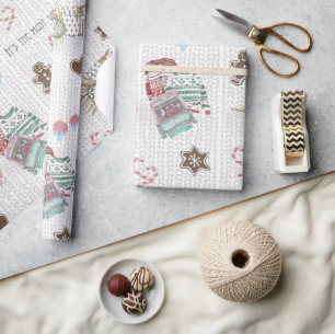 Papel De Regalo Maravillosa Christmastime Modern Watercolor