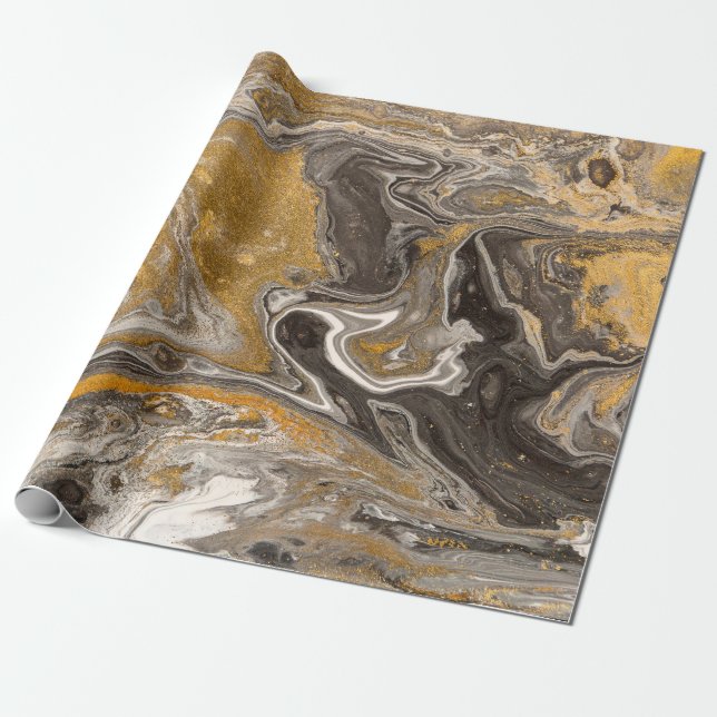 Papel De Regalo Marble abstract acrylic background. Nature marblin (Desenrollado)