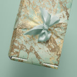 Papel De Regalo Marble Champaigne Oro Sepia Mint Metalizado Stroke<br><div class="desc">Imaginen envolver un regalo en un lienzo de elegancia y celebración. El papel de envolver de la Casa de la Moneda de la Sepia de Oro de Champán de Mármol no se trata sólo de ocultar regalos; se trata de presentar una pieza de arte, cada uno de ellos doblar y...</div>