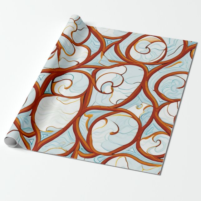 Papel De Regalo Marble romano incansable (Desenrollado)