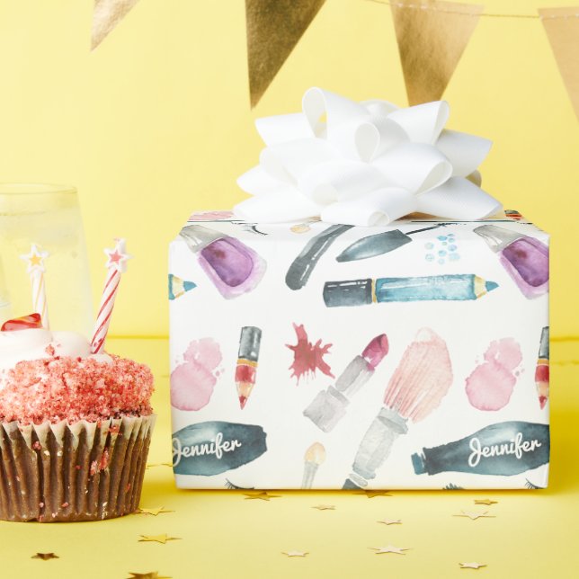 Papel De Regalo Marca de acuarela (Fiesta de cumpleaños )