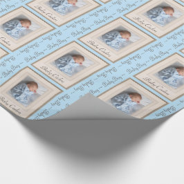 Papel De Regalo Marca vintage de los años 40 con imagen insertada 