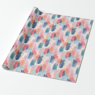Papel De Regalo Marcas de pincel boho acuarela