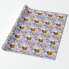 Papel De Regalo Marco de Pino Dorado