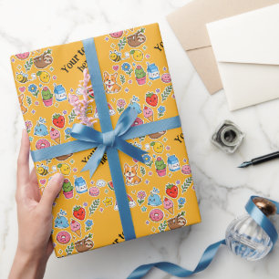 Papel De Regalo Marco de Sticker Personalizado Kawaii