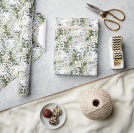 Papel De Regalo Marco dorado de vegetación frondosa