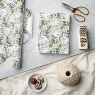 Papel De Regalo Marco dorado de vegetación frondosa