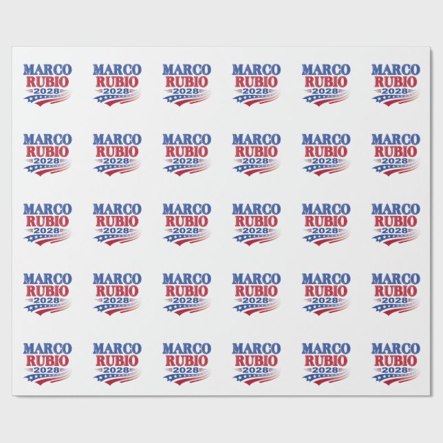 Papel De Regalo Marco Rubio 2028 (3er) (Superficie plana)