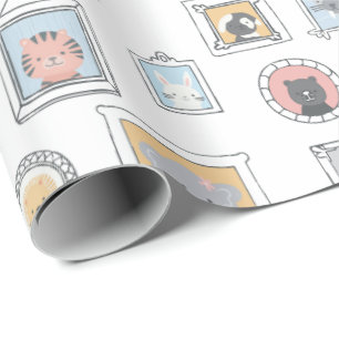 Papel De Regalo Marcos para animales bebés