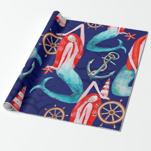 Papel De Regalo Marea de patrón acuático